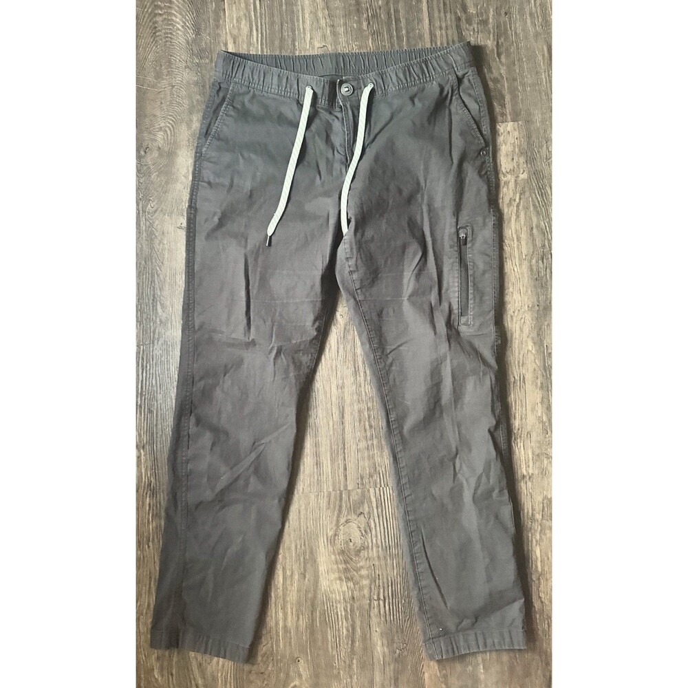 Vuori Ripstop Pants Womens Large Gray Drawstring Outdoor Climber Organic Jogger